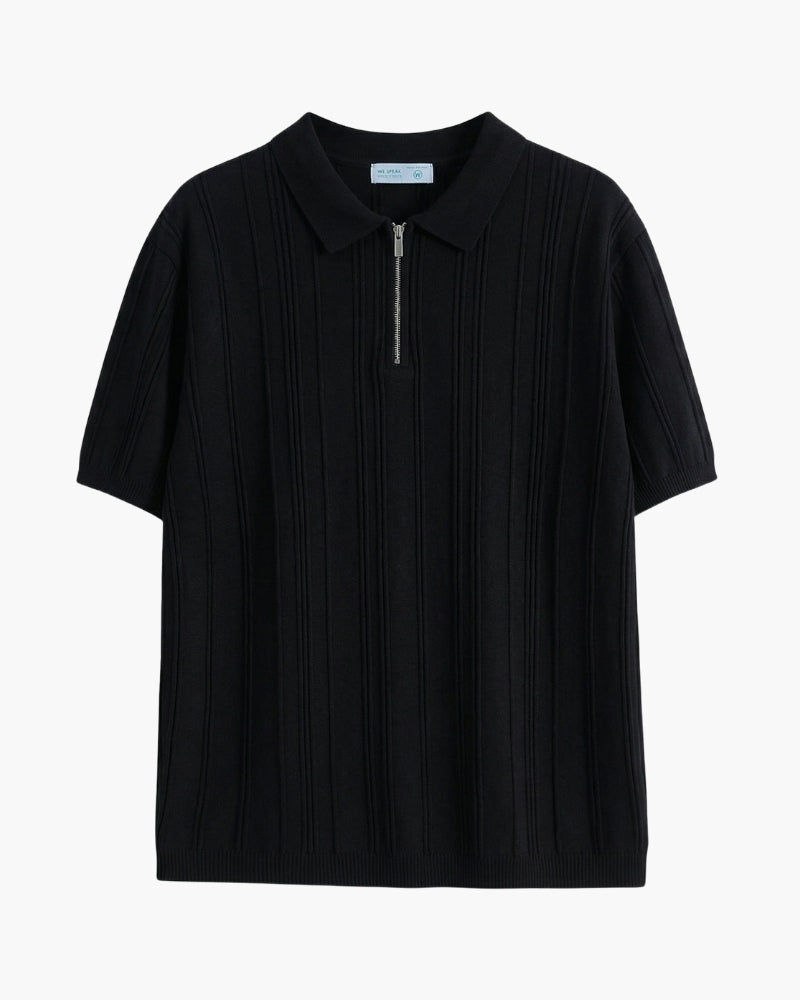 Signature Zip-Up Polo - Old Money